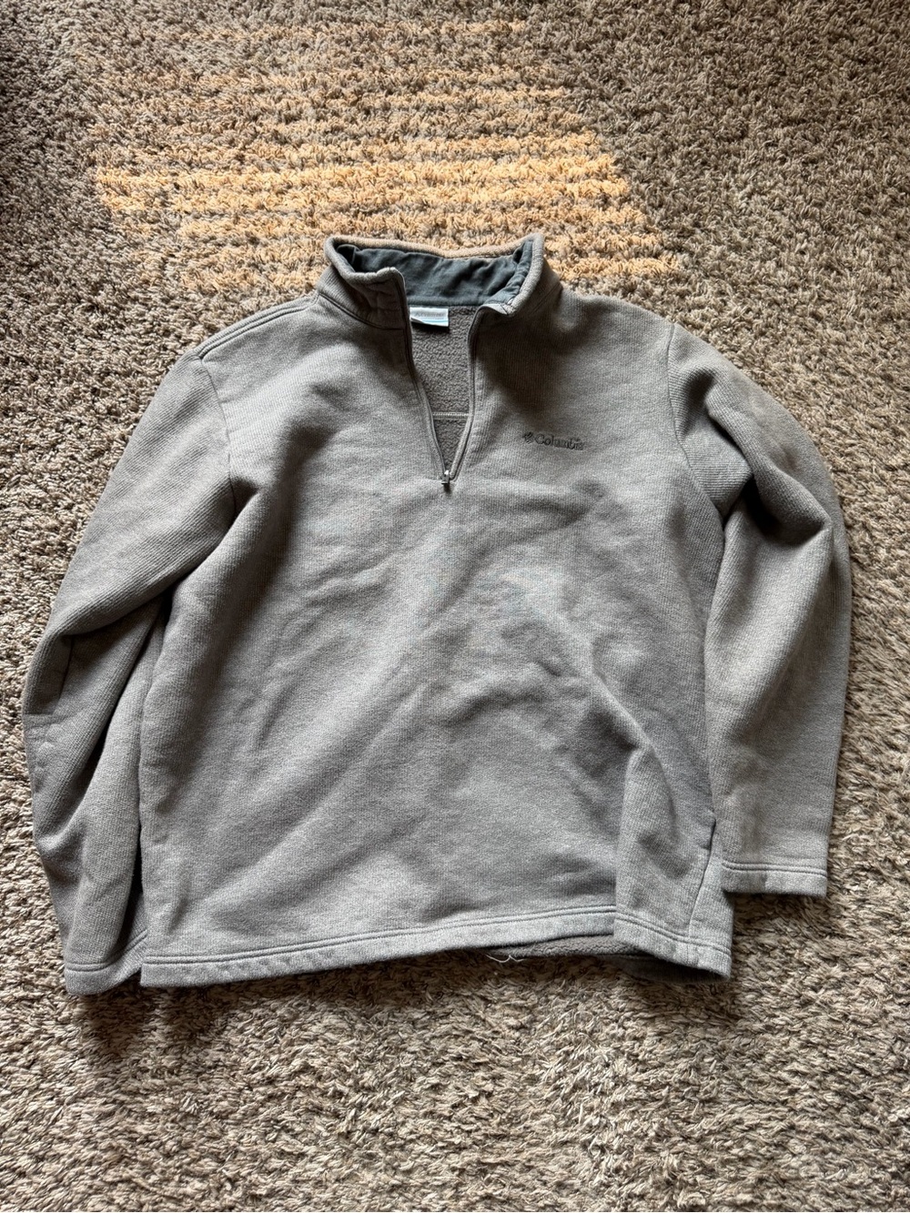 Columbia Klamath Range II Half Zip Fleece Pullover Sweater Grey Mens XL